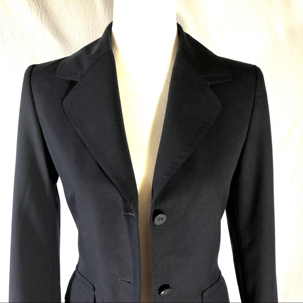 The Limited Navy Blue Stretch Fitted Blazer - Picture 2 of 8